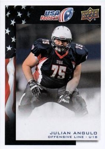 #81 Julian Angulo - USA - 2014 Upper Deck USA Football