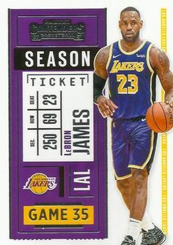 #81 LeBron James - Los Angeles Lakers - 2020-21 Panini Contenders Basketball