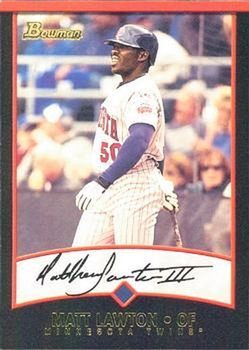 #81 Matt Lawton - Minnesota Twins - 2001 Bowman Baseball