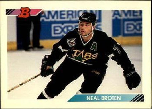 #81 Neal Broten - Minnesota North Stars - 1992-93 Bowman Hockey