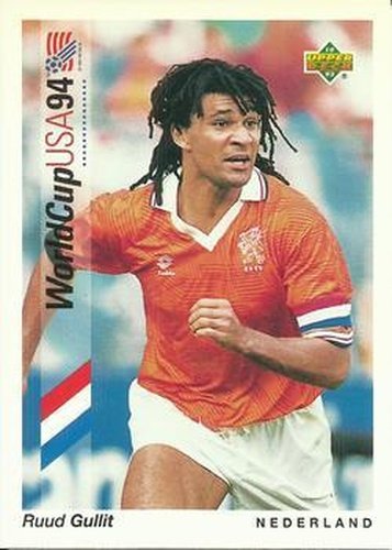 #81 Ruud Gullit - Nederland - 1993 Upper Deck World Cup Preview English/Spanish Soccer