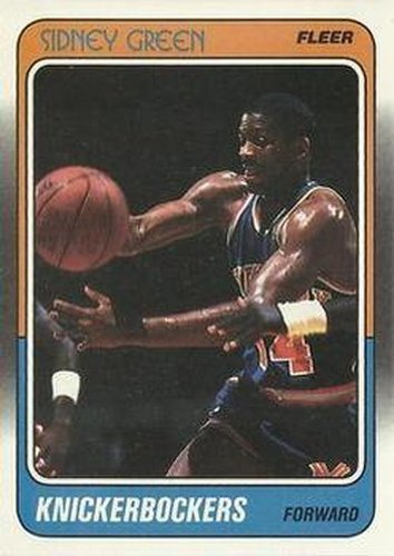 #81 Sidney Green - New York Knicks - 1988-89 Fleer Basketball