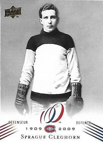 #81 Sprague Cleghorn - Montreal Canadiens - 2008-09 Upper Deck Montreal Canadiens Centennial Hockey