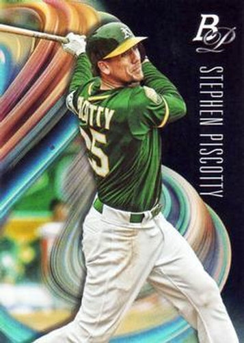 #81 Stephen Piscotty - Oakland Athletics - 2018 Bowman Platinum Baseball