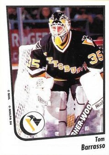 #81 Tom Barrasso - Pittsburgh Penguins - 1994-95 Panini Hockey Stickers