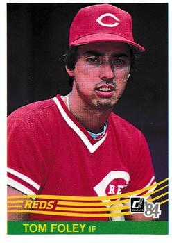 #81 Tom Foley - Cincinnati Reds - 1984 Donruss Baseball