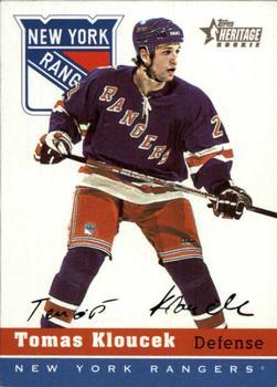 #81 Tomas Kloucek - New York Rangers - 2000-01 Topps Heritage Hockey