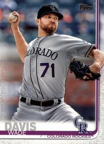 #81 Wade Davis - Colorado Rockies - 2019 Topps Baseball