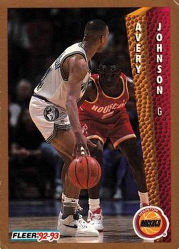 #81 Avery Johnson - Houston Rockets - 1992-93 Fleer Basketball