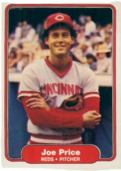 #81 Joe Price - Cincinnati Reds - 1982 Fleer Baseball