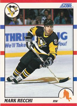#81 Mark Recchi - Pittsburgh Penguins - 1990-91 Score Hottest and Rising Stars Hockey