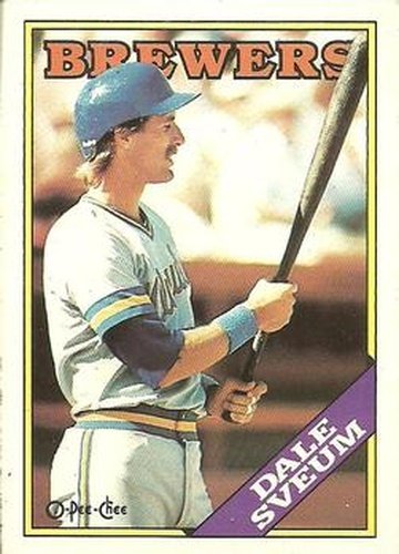 #81 Dale Sveum - Milwaukee Brewers - 1988 O-Pee-Chee Baseball
