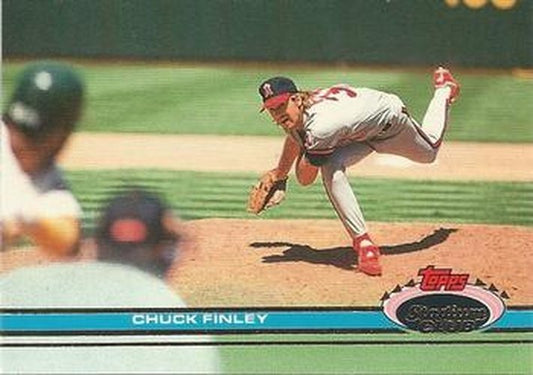 #81 Chuck Finley - California Angels - 1991 Stadium Club Baseball