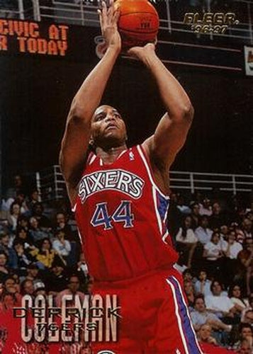 #81 Derrick Coleman - Philadelphia 76ers - 1996-97 Fleer Basketball