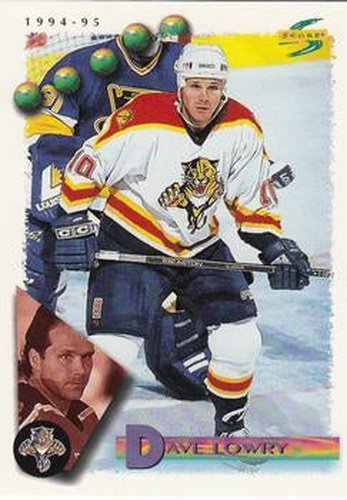 #81 Dave Lowry - Florida Panthers - 1994-95 Score Hockey