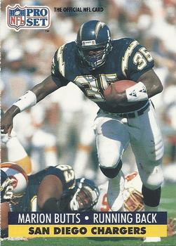 #281 Marion Butts - San Diego Chargers - 1991 Pro Set Football