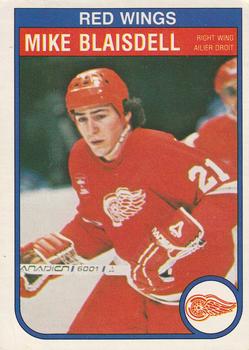 #81 Mike Blaisdell - Detroit Red Wings - 1982-83 O-Pee-Chee Hockey