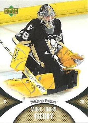 #81 Marc-Andre Fleury - Pittsburgh Penguins - 2006-07 Upper Deck Mini Jersey Hockey