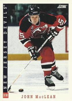 #81 John MacLean - New Jersey Devils - 1993-94 Score Canadian Hockey