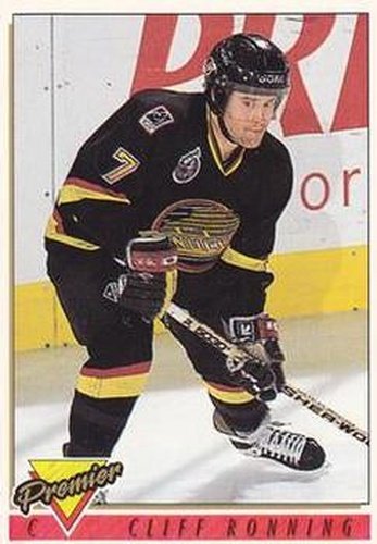 #81 Cliff Ronning - Vancouver Canucks - 1993-94 Topps Premier Hockey