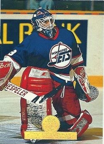 #81 Tim Cheveldae - Winnipeg Jets - 1994-95 Leaf Hockey