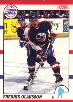 #81 Fredrik Olausson - Winnipeg Jets - 1990-91 Score Canadian Hockey