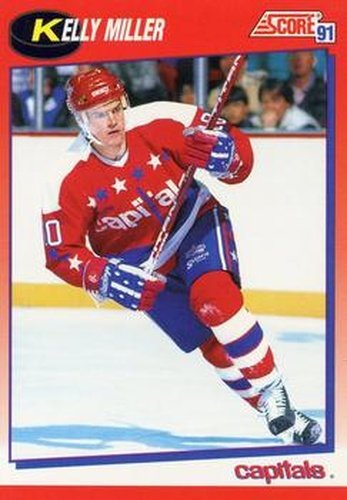 #81 Kelly Miller - Washington Capitals - 1991-92 Score Canadian Bilingual Hockey