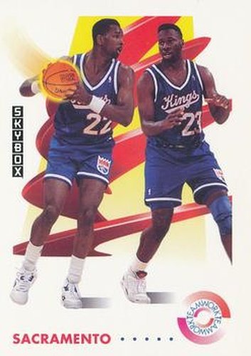 #481 Lionel Simmons / Wayman Tisdale - Sacramento Kings - 1991-92 SkyBox Basketball