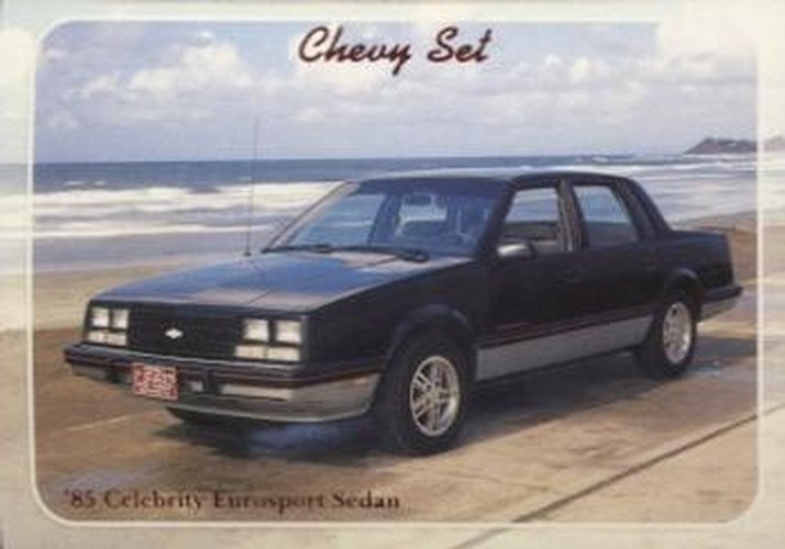 #81 85 Celebrity Eurosport Sedan - 1992 Collect-A-Card Chevy