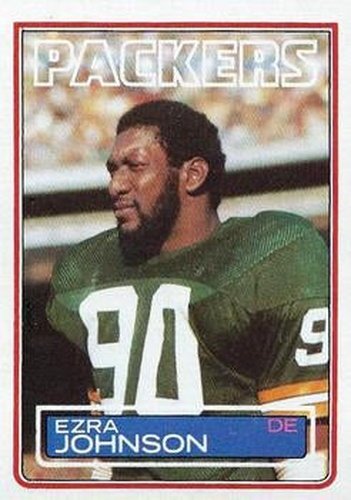 #81 Ezra Johnson - Green Bay Packers - 1983 Topps Football