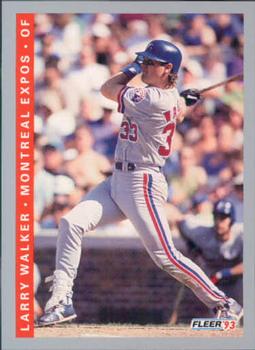 #81 Larry Walker - Montreal Expos - 1993 Fleer Baseball