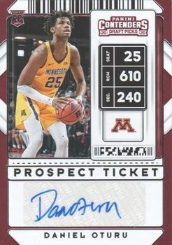 #81b Daniel Oturu - Minnesota Golden Gophers - 2020 Panini Contenders Draft Picks Basketball