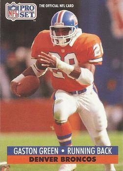 #821 Gaston Green - Denver Broncos - 1991 Pro Set Football