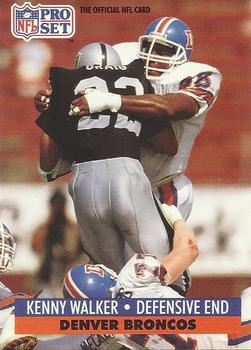 #822 Kenny Walker - Denver Broncos - 1991 Pro Set Football