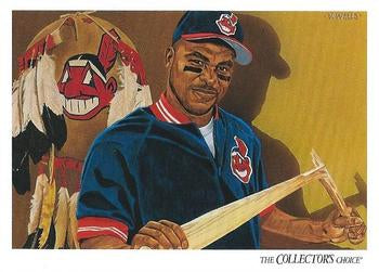 #823 Albert Belle - Cleveland Indians - 1993 Upper Deck Baseball