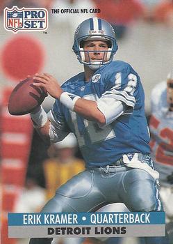 #824 Erik Kramer - Detroit Lions - 1991 Pro Set Football