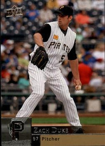 #824 Zach Duke - Pittsburgh Pirates - 2009 Upper Deck Baseball