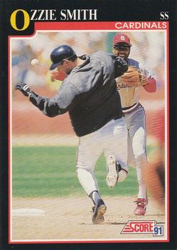 #825 Ozzie Smith - St. Louis Cardinals - 1991 Score Baseball