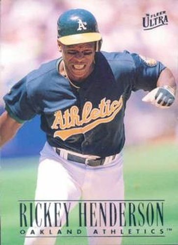 #114 Rickey Henderson - Oakland Athletics - 1996 Ultra Baseball