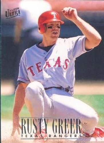 #136 Rusty Greer - Texas Rangers - 1996 Ultra Baseball
