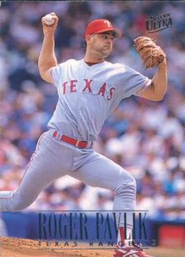 #138 Roger Pavlik - Texas Rangers - 1996 Ultra Baseball
