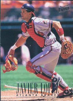 #159 Javy Lopez - Atlanta Braves - 1996 Ultra Baseball