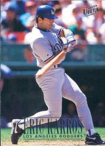 #220 Eric Karros - Los Angeles Dodgers - 1996 Ultra Baseball