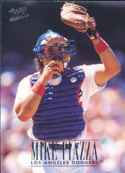 #224 Mike Piazza - Los Angeles Dodgers - 1996 Ultra Baseball