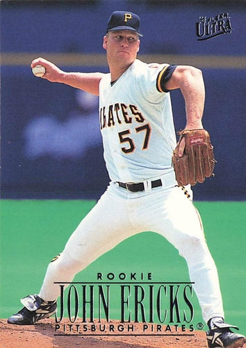 #263 John Ericks - Pittsburgh Pirates - 1996 Ultra Baseball