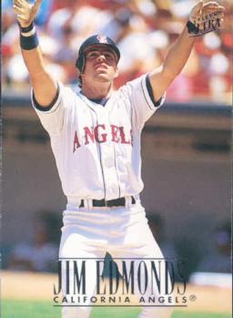 #28 Jim Edmonds - California Angels - 1996 Ultra Baseball
