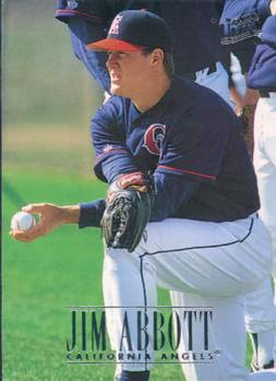 #323 Jim Abbott - California Angels - 1996 Ultra Baseball