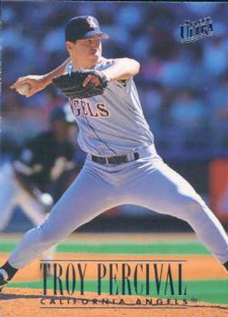 #32 Troy Percival - California Angels - 1996 Ultra Baseball