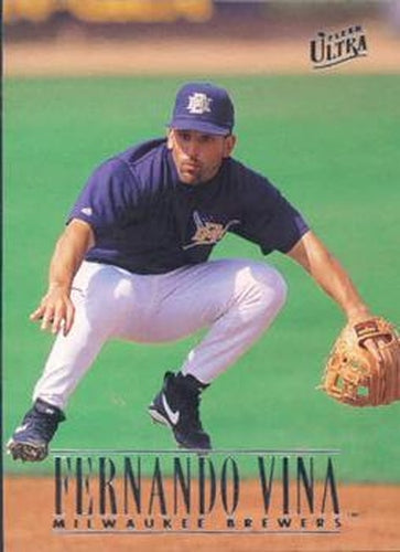 #370 Fernando Vina - Milwaukee Brewers - 1996 Ultra Baseball