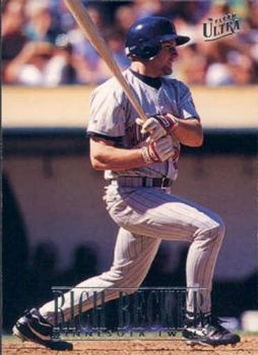 #372 Rich Becker - Minnesota Twins - 1996 Ultra Baseball